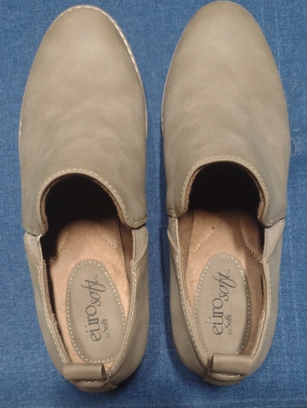 EuroSoft Women's Taupe Slip-On Ankle Bootie NWOT